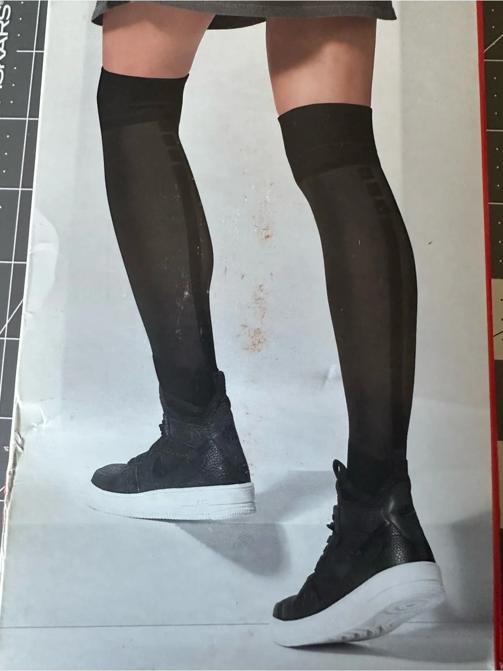 Nike Knee-High Athletic Socks in Black